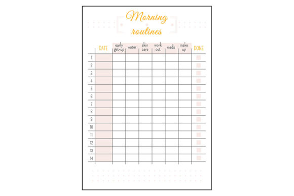 Download Daily Routine Calendar Minimalist Planne - Minimal Collection