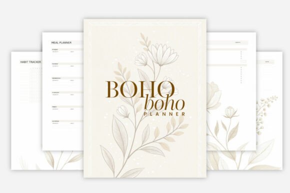 Download Boho Boho Minimalist Planner Template - Minimal Collection