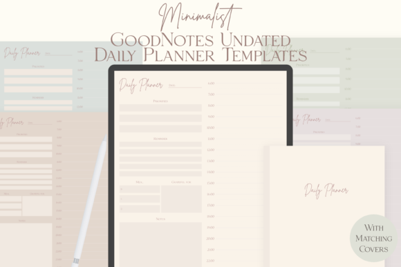 Download GoodNotes Minimalist Undated Daily Plann - Minimal Collection