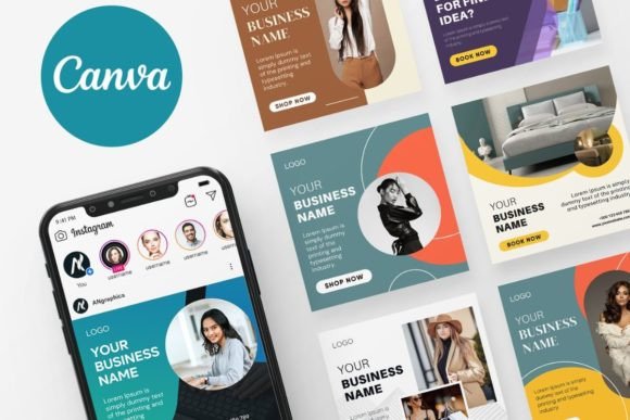 Download Trending Instagram Post Templates Canva - Premium Bundle